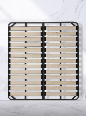 钢木排骨架床架子实木加厚加密静音折叠床架床板榻榻米地台龙骨架