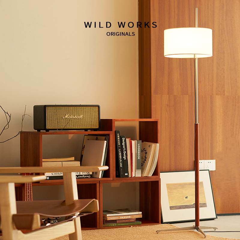 野作中古浮光落地灯书房客厅卧室