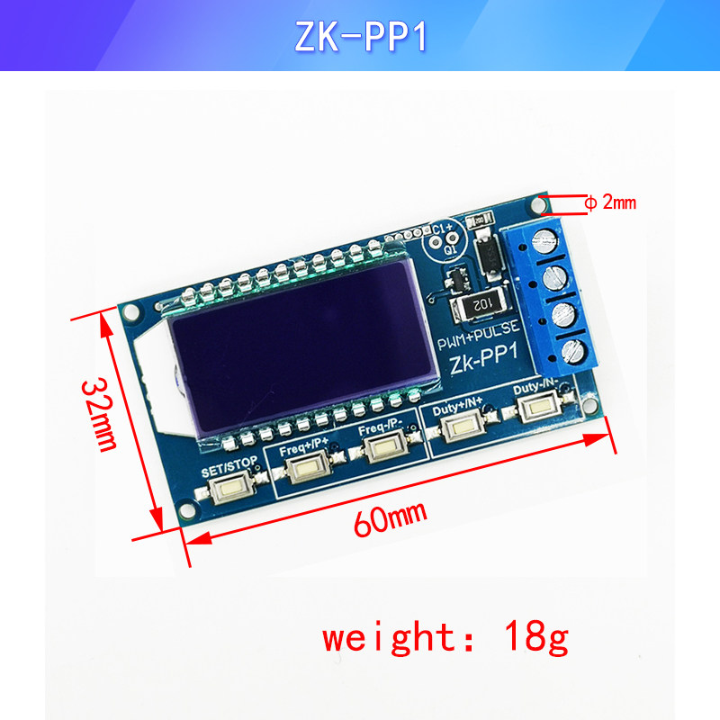 信号发生器大功率PWM调光电机数显调速器脉冲数频率可调PP2K/1K