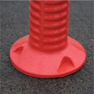 75CM塑料PU警示柱全PU立柱警示防撞弹力柱PU道口标反光分道体