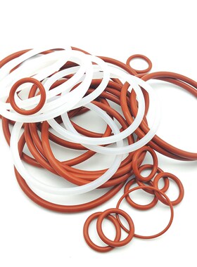 VMQ红色硅胶圆条O型圈高温防水圈 29 30 31 32 33 34 35X  线径1m