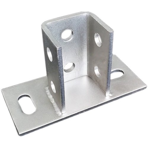 热镀锌C型钢U槽钢抗震光伏支架底座立柱开口免焊接不锈钢牛腿4121