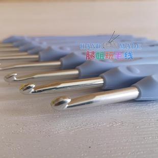 包邮 SKC钩针软柄TPR铝钩胶棒防滑勾针 全套 1.5 6mm多尺寸选择