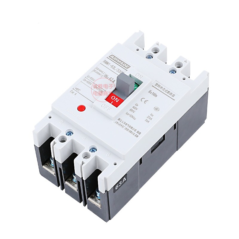 NM1 RMM1-225A 100A 160A 250A 400A 塑壳断路器空气开关三相四线