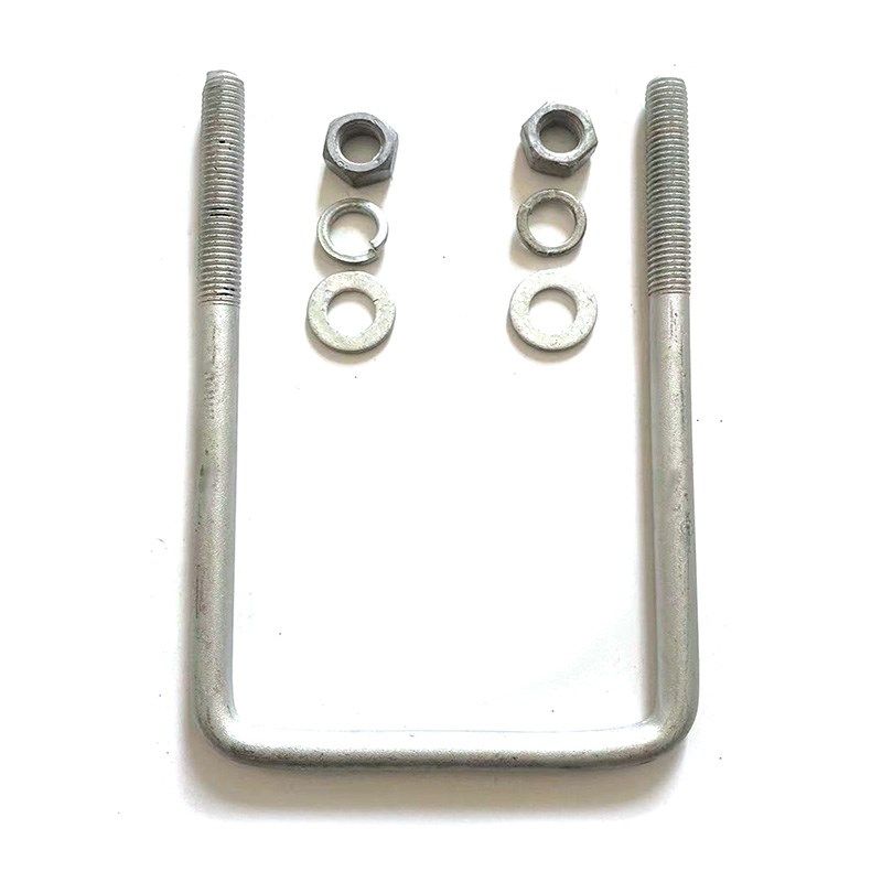 光伏预埋件U型螺栓热镀锌U型丝热浸锌u型螺栓立柱底座水泥基墩