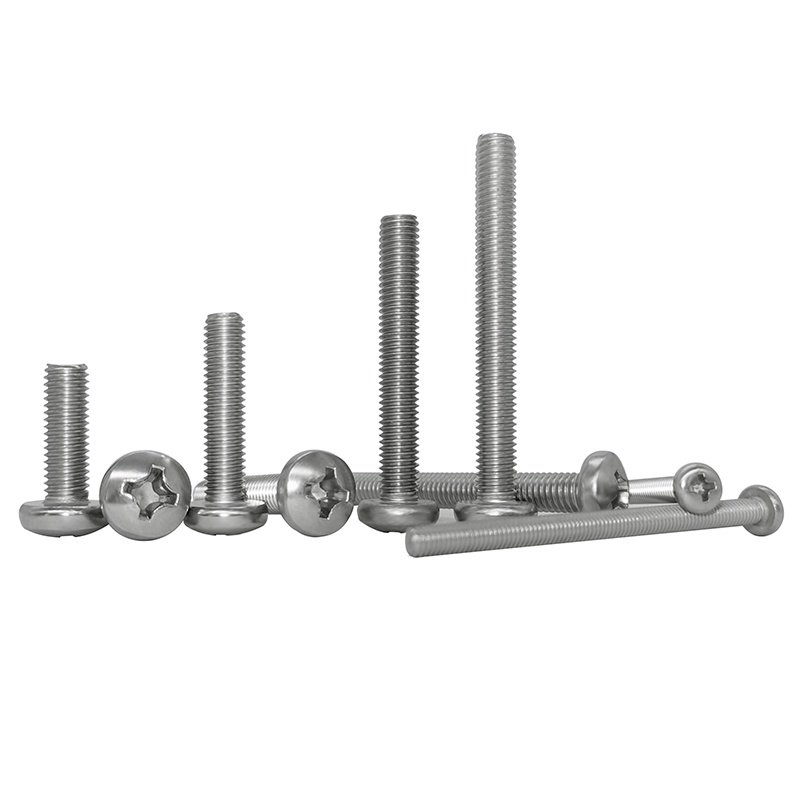 304不锈钢十字圆头螺丝盘头钉M1M1.2M1.4M1.6mm*x3x4x5x6x8x10-25