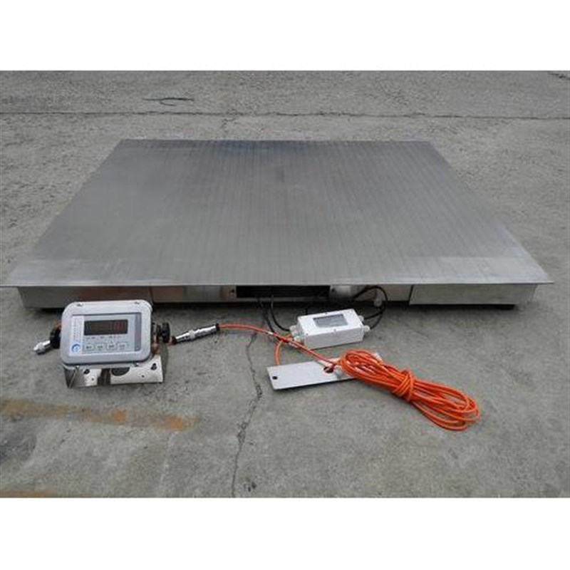 可加斜坡防水304不0锈钢腐电子磅秤200kg防蚀平台磅秤scs可移动秤