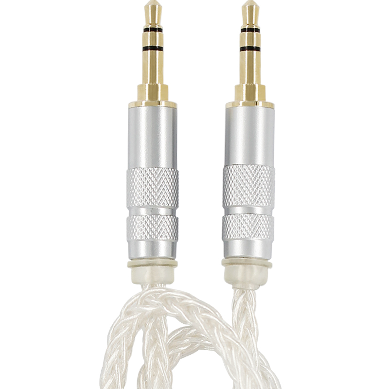 aux音频线车用无损八股单晶铜纯银3.5公对公发烧友手机音响延长线