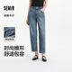商场同款 锥形裤 森马牛仔裤 2025新款 森柔牛仔 时尚 女舒适长裤 夏季