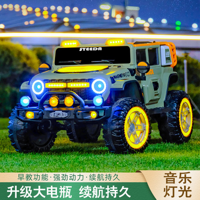 儿童电动车四轮越遥控可坐童车