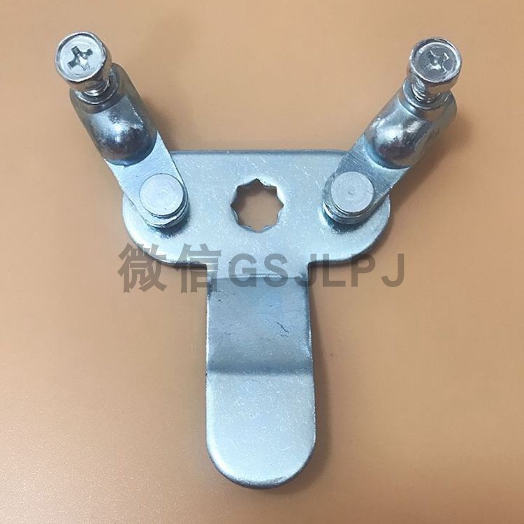 MS308蝴蝶耳朵锁片 ms705连动钢栓锁舌 T型大三点折弯8*8孔背条