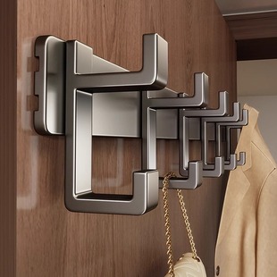 挂钩上墙打孔强力承重入户门挂衣钩衣服固定墙壁浴室化妆室