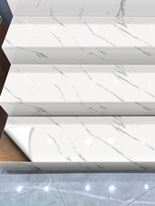 Поместить 台阶地贴楼梯地板贴自粘大理石贴纸翻新装饰折叠踏步折叠改造踏板 Liao color