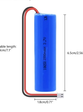 18650电池抽水器家用桶装水抽水机储能锂电池3.7V1200MAH工厂定制