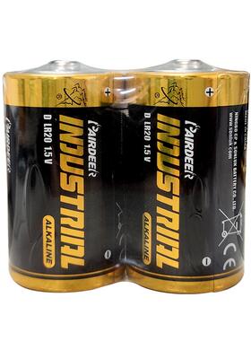 PAIRDEER双鹿1号碱性电池D型LR20英文装数控机床煤气灶用一号电池