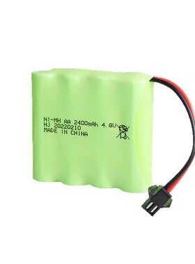 4.8V AA 2400mAH 2000mAH镍氢充电电池玩具遥控车翻斗车电池5号