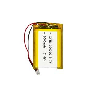 聚合物锂电池654060-2000mAh3.7V露营灯