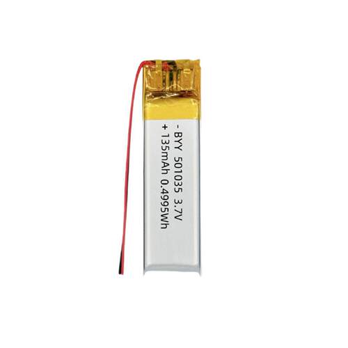 源头厂家 501035聚合物锂电池135mAh毫安3.7V不虚标A品软包电芯KC