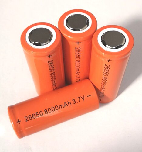 26650全新8000高容量P50手电筒充电锂电池手电筒电池矿灯电池3.7V
