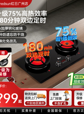 Redsun/红日 EM75B高热效75%燃气灶红外灶双灶液化气家用猛火炉
