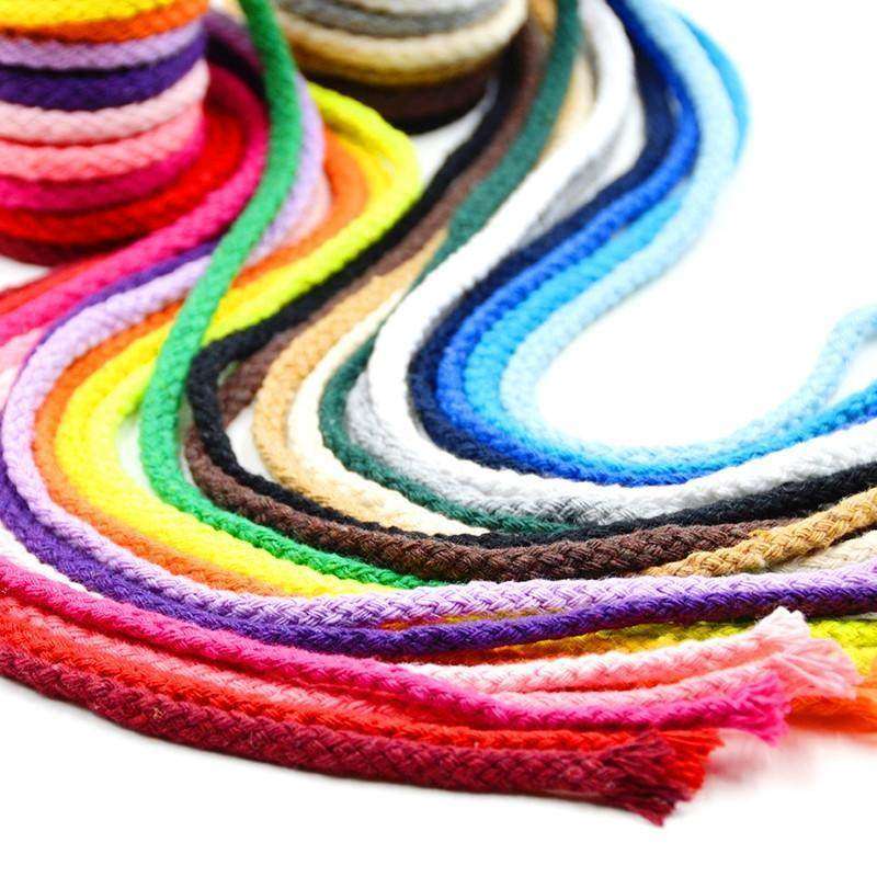 中长彩线上衣卫衣配件带子麻绳系带麻棉编织绳束口袋家用棉线绳