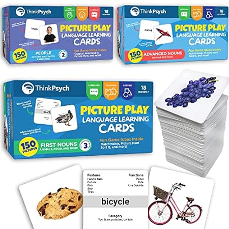 ThinkPsych Picture Play Flash Cards for Toddlers 2-4 Year