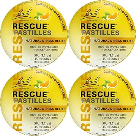 RESCUE Bach PASTILLES， Orange and Elderflower Flavor， Nat 饰品/流行首饰/时尚饰品新 菩提 原图主图