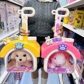 茫果潮玩美琪萌宠拉杆屋电动小兔猫咪小狗狗宠物屋拉杆箱儿童玩具