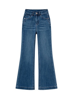 TY金典绿·筒叭裤完美弹直筒微喇裤秋季百搭直筒2025喇叭裤牛仔裤