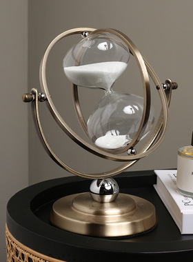 北欧家居创意玻璃沙漏计时器书架电视柜个性软装饰品复古沙漏摆饰