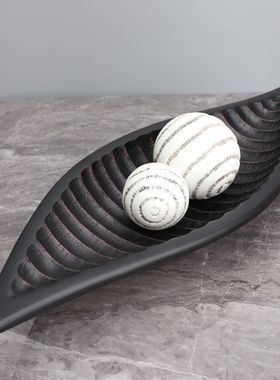 欧式简约竹笋型果盘样板房电视柜家居卧室餐厅茶几玄关装饰品摆件