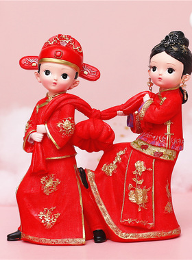 旅游景区喜庆宫廷摆件系列古风娃娃创意中国风工艺品家居装饰礼物