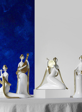 ins风古风摆件创意树脂工艺品中式家居客厅软装酒办公桌装饰