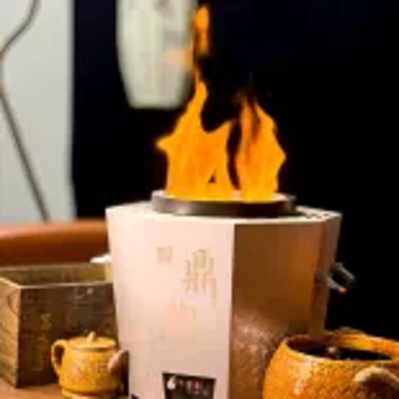 茗焱轩炭火炉新款炒菜炉木炭炉潮州功夫茶炭炉室内无尘碳火煲汤炉