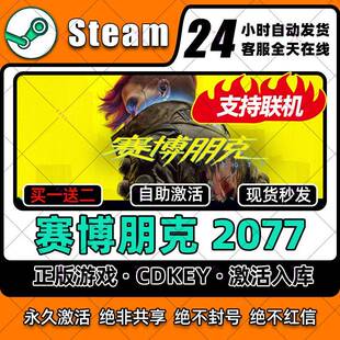 赛博朋克2077+往日丽影Steam激活码正版入库全dlc电脑pc单机游戏