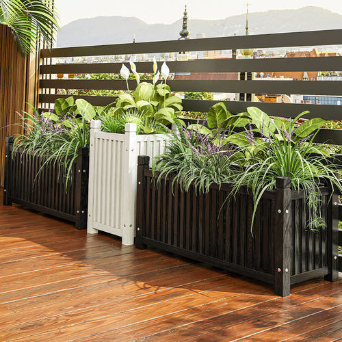 防腐木户外露台花箱种植箱