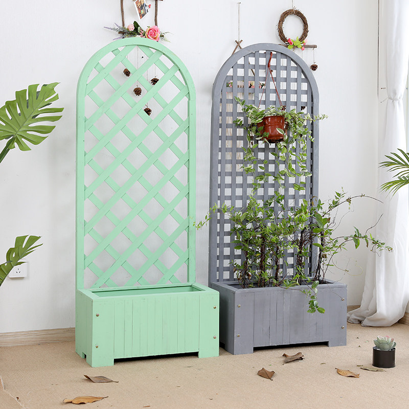 防腐木种植箱爬藤架室外木花箱阳台隔断花架子花园绿植园艺网格架,鲜花速递/花卉仿真/绿植园艺,花架,淘宝优惠券,粉丝福利购,淘宝优惠卷