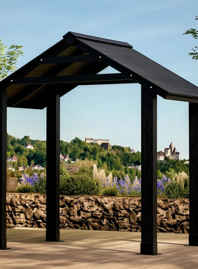 别墅户外防腐木凉亭子室外庭院子木质组装遮阳棚花园小木屋阳光房