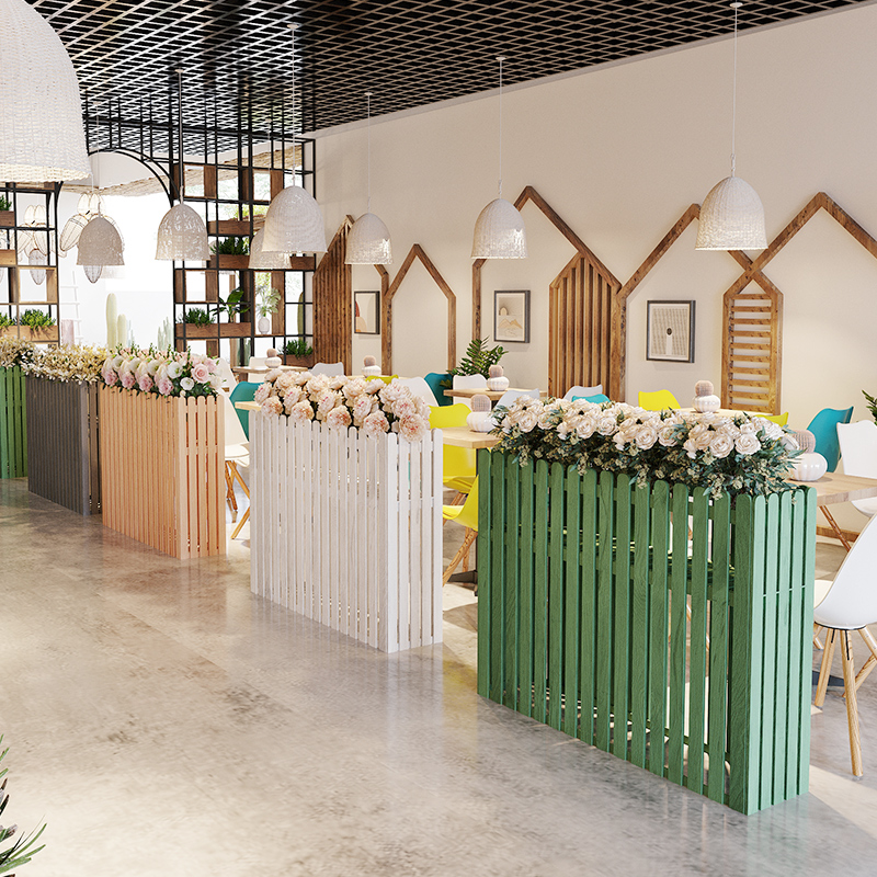 餐厅隔断花架围栏花池室内花坛绿