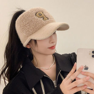 适合冬季可扎头发帽子高马尾的冬天可以戴秋冬空顶针织成人不压