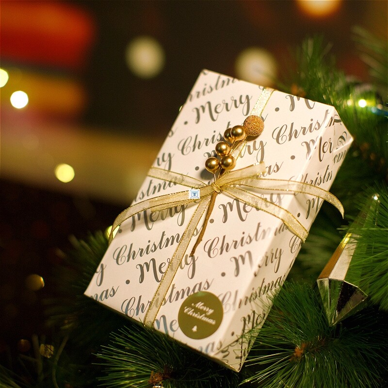 新款 christmas gift wrapping [metal high-end paper] busines