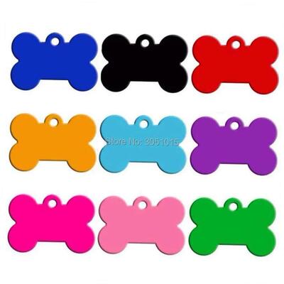 Wholesale 20pcs Bone Double Sides Personalized Dog ID Tags A
