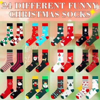 Christmas stocking Advent Calendar 24 Days Of Socks 24 Days