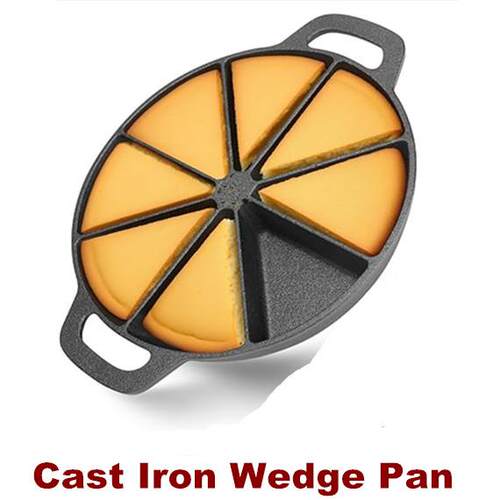 Cast Iron Wedge Pan Biscuit Pan Corn Bread Scone Donut Pie