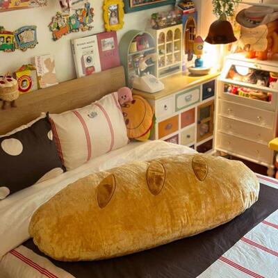 Bedhead cushion, long bread pillow, plush toy body pillow