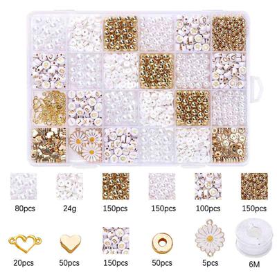 Clay Beads Letter Beads Diy Bracelet Necklace Jewelry Making