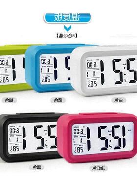 digital alarm led clock闹钟snooze control backlight calendar