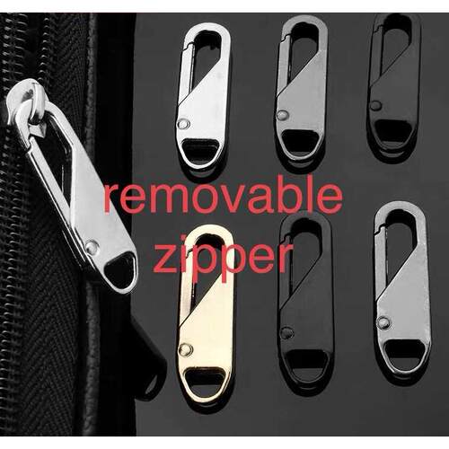 可拆卸拉炼头衣服 metal removable zipper bag coat fix parts