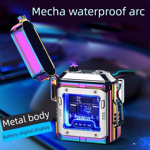 Metal Dual Arc Electronic Lighter金属双电弧点火器Transparent