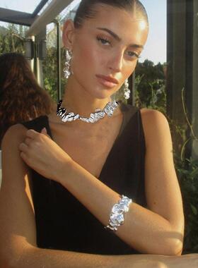 Wrinkled Irregular Vintage Collar Jewelry Necklace夸张项炼